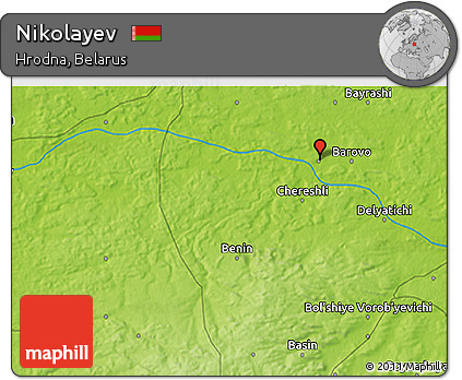 Physical 3D Map of Nikolayev