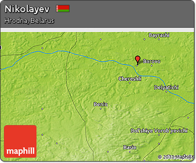Physical 3D Map of Nikolayev