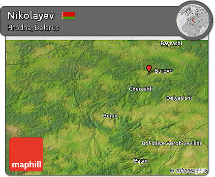 Satellite 3D Map of Nikolayev