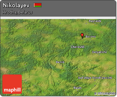 Satellite 3D Map of Nikolayev