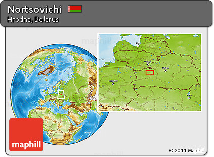Physical Location Map of Nortsovichi