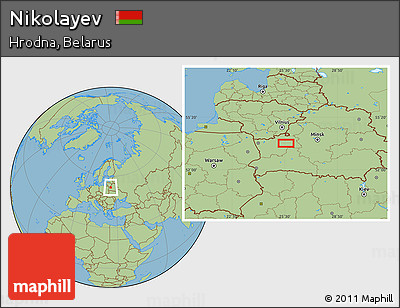 Savanna Style Location Map of Nikolayev