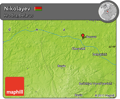 Physical Map of Nikolayev