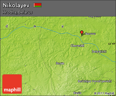 Physical Map of Nikolayev