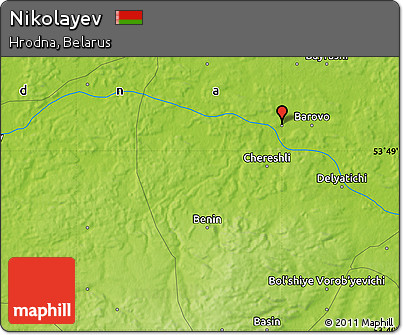 Physical Map of Nikolayev