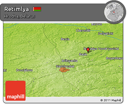 Physical Panoramic Map of Retimlya