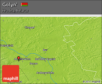Physical 3D Map of Golyn'