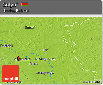 Physical 3D Map of Golyn'