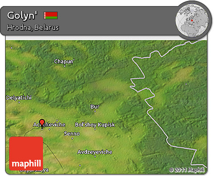 Satellite 3D Map of Golyn'