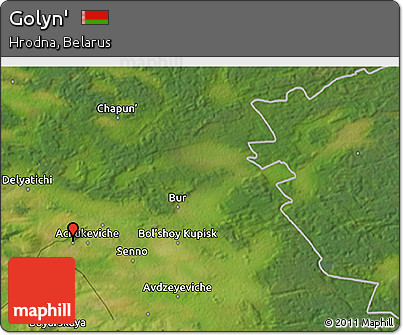 Satellite 3D Map of Golyn'