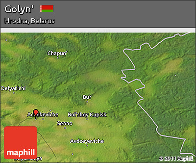 Satellite 3D Map of Golyn'