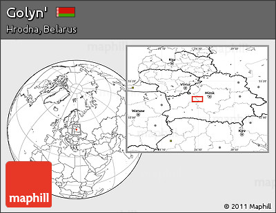 Blank Location Map of Golyn'