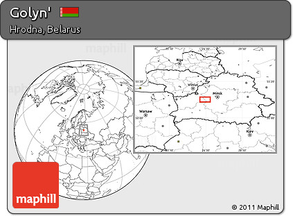 Blank Location Map of Golyn'