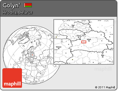 Blank Location Map of Golyn'