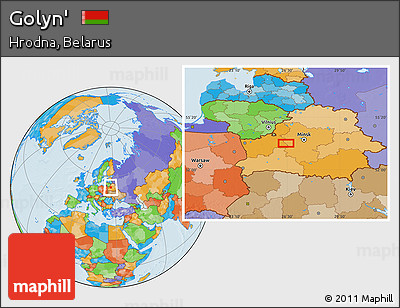 Political Location Map of Golyn'