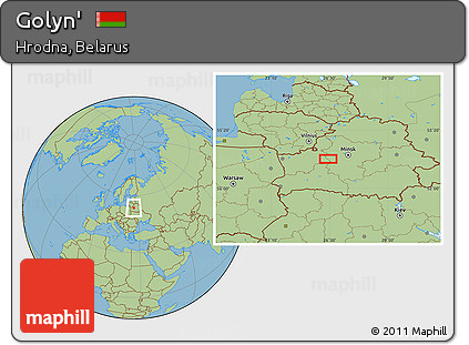 Savanna Style Location Map of Golyn'