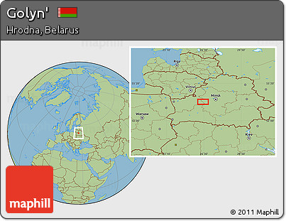 Savanna Style Location Map of Golyn'