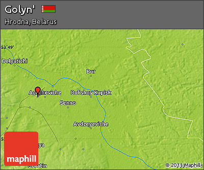 Physical Map of Golyn'