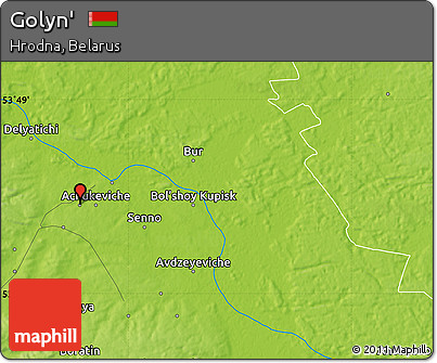 Physical Map of Golyn'