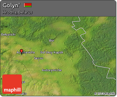 Satellite Map of Golyn'