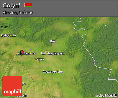 Satellite Map of Golyn'