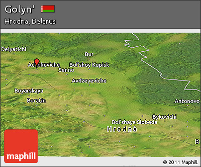 Satellite Panoramic Map of Golyn'