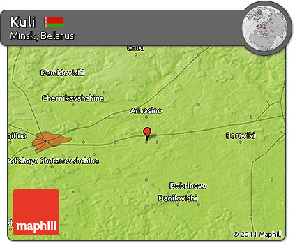 Physical 3D Map of Kuli