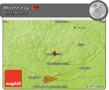 Physical 3D Map of Moshnitsa