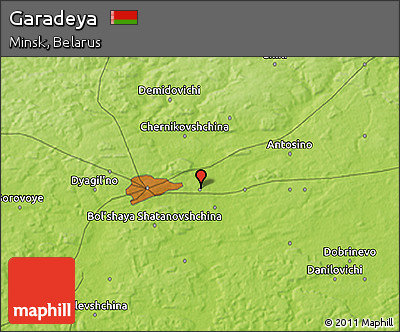 Physical 3D Map of Garadeya