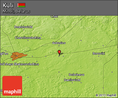 Physical 3D Map of Kuli