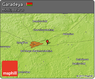 Physical 3D Map of Garadeya