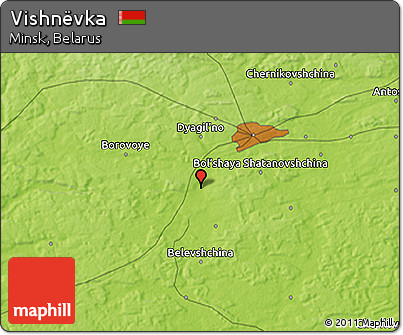 Physical 3D Map of Vishnëvka
