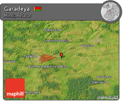 Satellite 3D Map of Garadeya