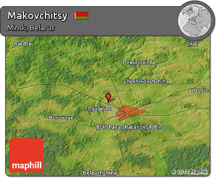 Satellite 3D Map of Makovchitsy