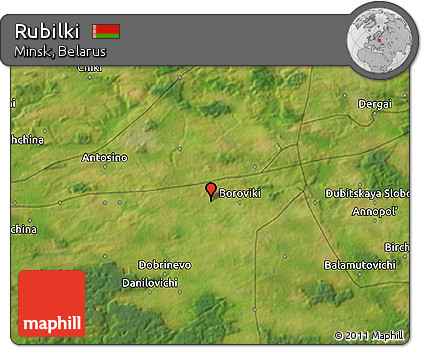 Satellite 3D Map of Rubilki