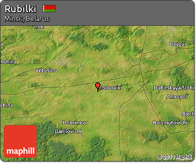 Satellite 3D Map of Rubilki
