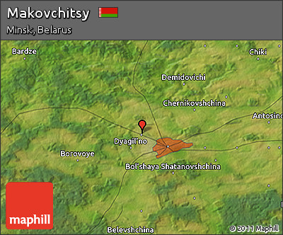 Satellite 3D Map of Makovchitsy