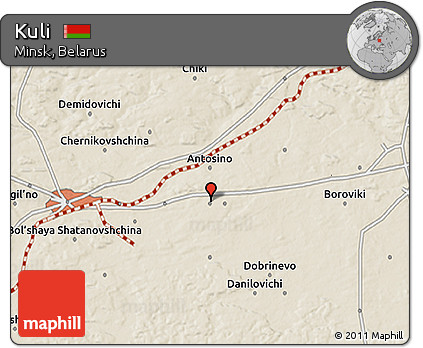 Shaded Relief 3D Map of Kuli