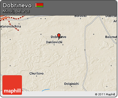 Shaded Relief 3D Map of Dobrinevo