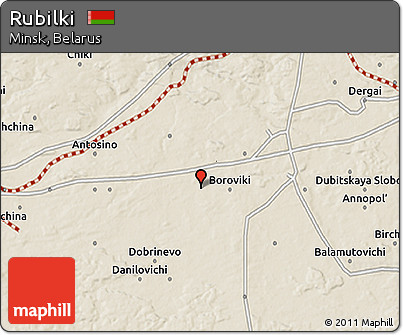Shaded Relief 3D Map of Rubilki
