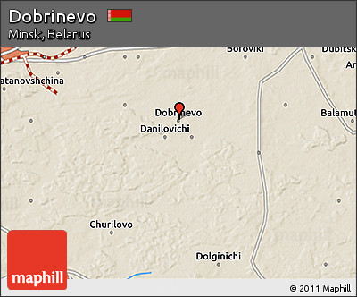 Shaded Relief 3D Map of Dobrinevo