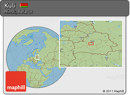 Savanna Style Location Map of Kuli