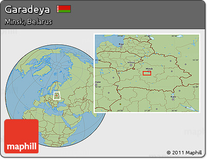 Savanna Style Location Map of Garadeya