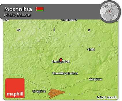 Physical Map of Moshnitsa
