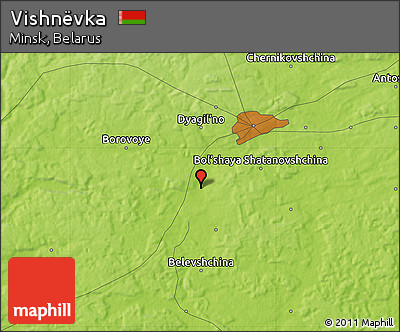 Physical Map of Vishnëvka