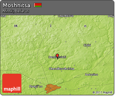 Physical Map of Moshnitsa