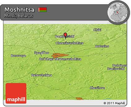 Physical Panoramic Map of Moshnitsa