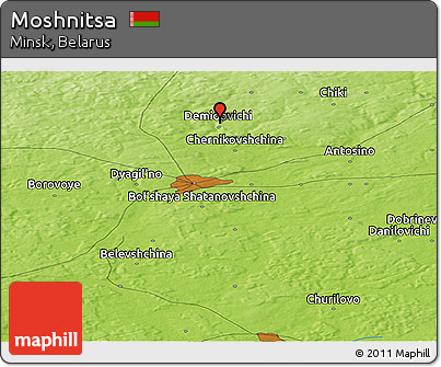 Physical Panoramic Map of Moshnitsa