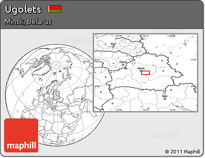 Blank Location Map of Ugolets