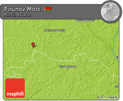 Physical 3D Map of Pirunov Most